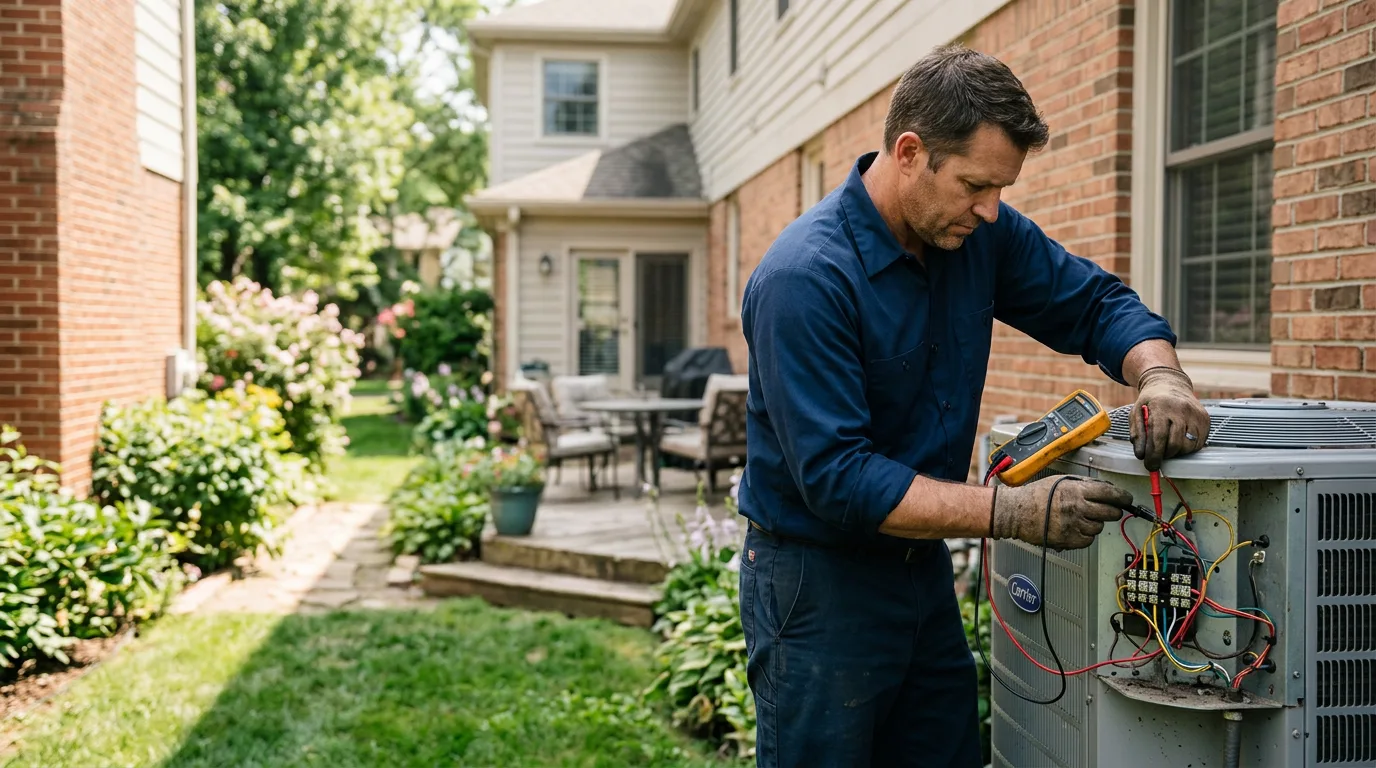 HVAC technician working near Norwich, NY